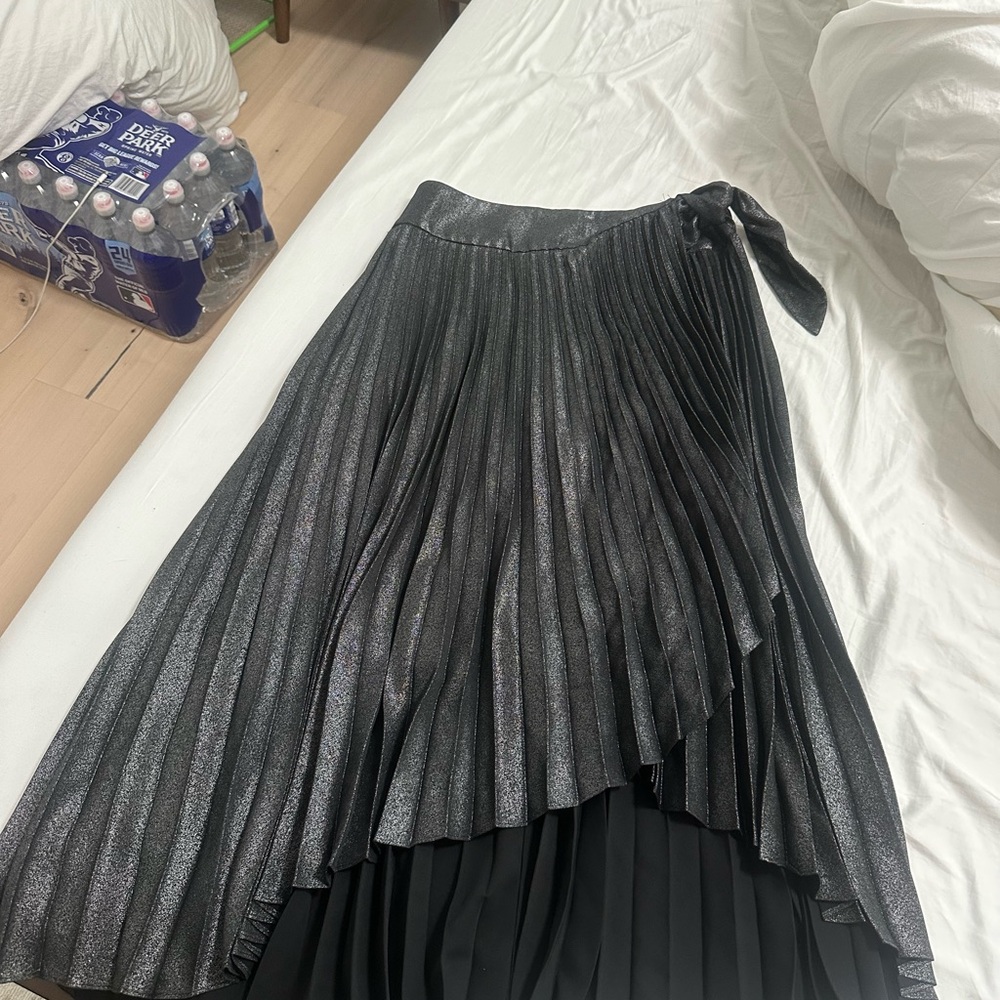 White House Black Market Black Maxi A-Line Skirt